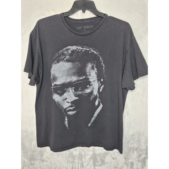 Pop Smoke Other - Pop Smoke The Woo Forever Rap Tee T Shirt Mens XL Charcoal Shoot For Stars 24x29